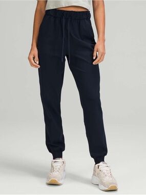 lululemon athletica Charcoal Stretch High-Rise Drawstring Joggers